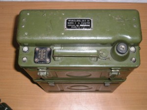 Steel case with top cover closed